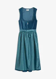Midi dirndl met fluweel en schort (2-dlg. set), bonprix