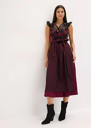 Dirndl met fluweel in midi lengte (2-dlg. set), bonprix