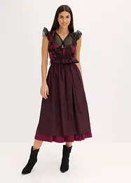 Dirndl met fluweel in midi lengte (2-dlg. set), bonprix