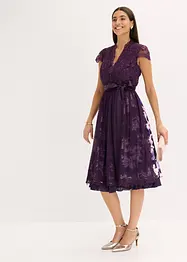Dirndl met borduursel en fluwelen rok (2-dlg. set), bonprix