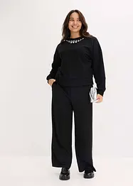 Oversized sweater van katoen, bonprix