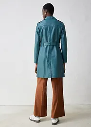Lange leren jas, bonprix
