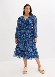 Mesh midi jurk, bonprix