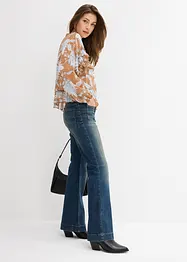 Chiffon blouse met ruches, bonprix