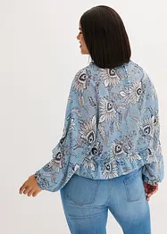 Chiffon blouse met ruches, bonprix