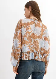 Chiffon blouse met ruches, bonprix
