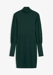 Gebreide jurk met col, bonprix