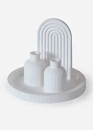 Decoratief dienblad met vazen (4-dlg. set), bonprix