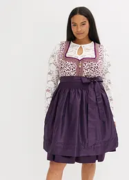 Dirndl met schort met borduursel (2-dlg. set), bonprix