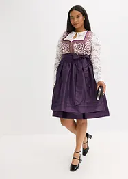 Dirndl met schort met borduursel (2-dlg. set), bonprix