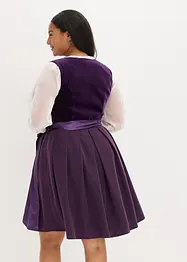 Dirndl met fluweel in midi lengte (2-dlg. set), bonprix