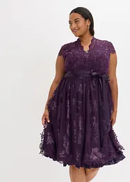 Dirndl met borduursel en fluwelen rok (2-dlg. set), bonprix