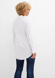 Lange blouse met knoopsluiting van viscose, bonprix