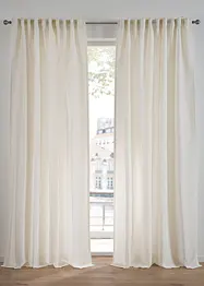 Gestreept gordijn met gerecycled polyester (1 stuk), bonprix