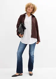 Lange blouse met knoopsluiting van viscose, bonprix