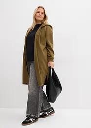 Extra lang sweatvest met splitten opzij, bonprix