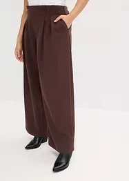 Wijde bandplooibroek met stretch, bonprix