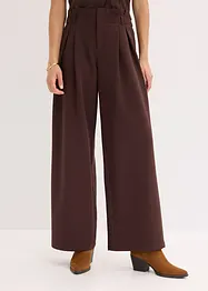Wijde bandplooibroek met stretch, bonprix