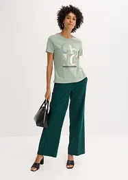 T-shirt met glitterprint, bonprix