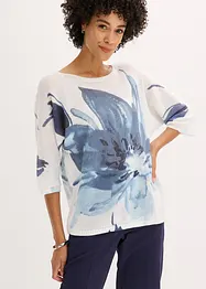 Trui met bloemenprint, bonprix