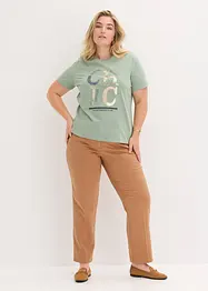 T-shirt met glitterprint, bonprix