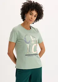 T-shirt met glitterprint, bonprix