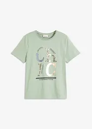 T-shirt met glitterprint, bonprix