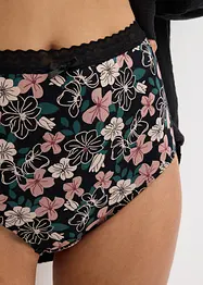 Tailleslip met biologisch katoen (set van 4), bonprix