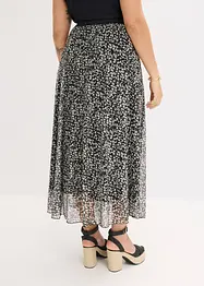 Rok van mesh jersey met elastische tailleband, bonprix