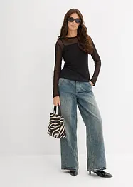 Longsleeve van mesh, bonprix