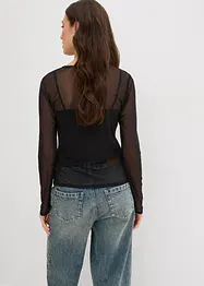 Longsleeve van mesh, bonprix