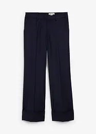 Flared broek met wol, bonprix
