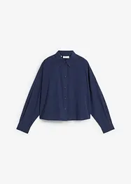 Korte overhemdblouse met zijde, bonprix