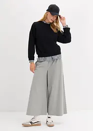 Korte oversized sweater van biologisch katoen, bonprix