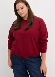 Korte oversized sweater van biologisch katoen, bonprix