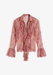 Blouse met kant, bonprix