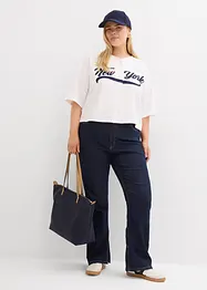 Oversized sweater in een zachte katoenmix, bonprix