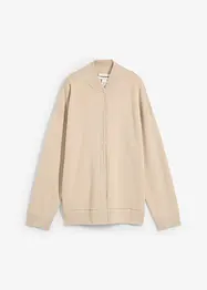 Oversized vest met zijde, bonprix
