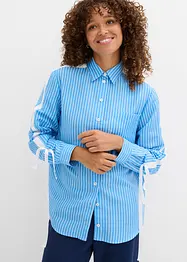 Oversized overhemdblouse van biologisch katoen, bonprix