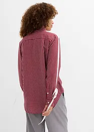 Oversized overhemdblouse van biologisch katoen, bonprix
