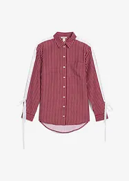 Oversized overhemdblouse van biologisch katoen, bonprix