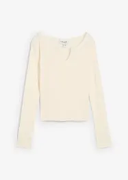 Geribd shirt met biologisch katoen, bonprix