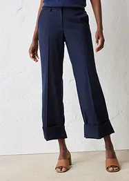 Flared broek met wol, bonprix