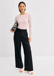 Licht longsleeve met boothals, bonprix