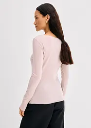 Licht longsleeve met boothals, bonprix