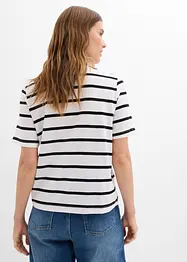 Gestreept T-shirt van puur katoen, bonprix