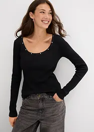 Geribd shirt van biologisch katoen, bonprix