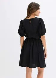 Jurk met ceintuur en studs, bonprix