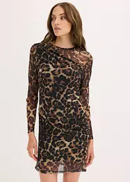 Mini jurk met plooitjes, bonprix