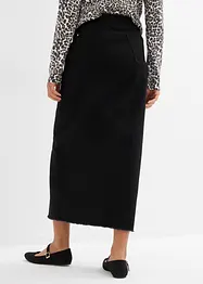 Twill rok met franjes, bonprix